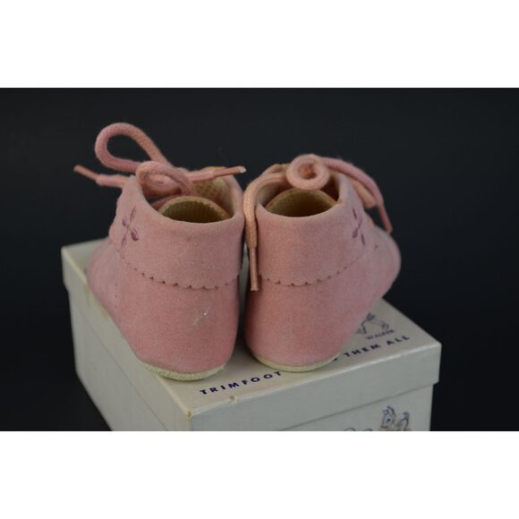 Trimfoot Baby Deer Shoes Pink Creeper 6-9 Months In Box - Picture 6 of 9